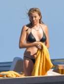 Sienna Miller in Bikini on a Boat in St Tropez