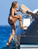 Sienna Miller in Bikini on a Boat in St Tropez
