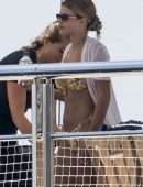 Sofia Richie in Bikini on a Yacht in Capri