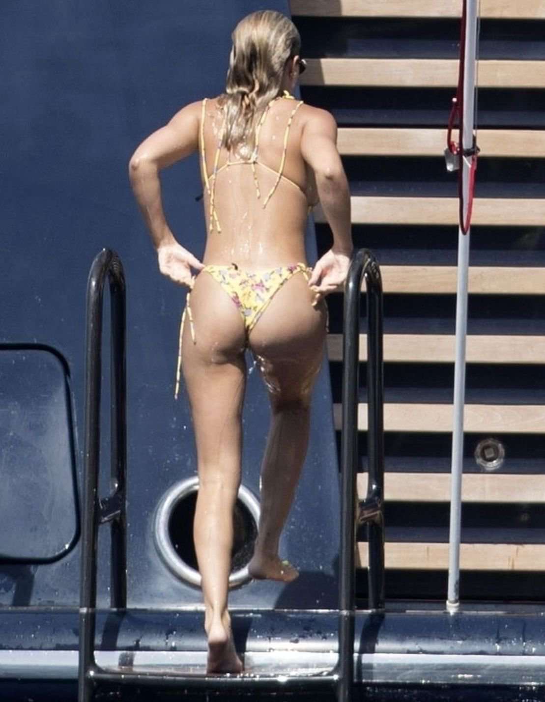 Sofia Richie in Bikini on a Yacht in Capri