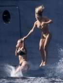 Sofia Richie in Bikini on a Yacht in Capri