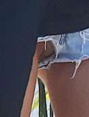 Stella Maxwell Upskirt, Out in Venice Beach