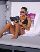 Tao Wickrath Booty in Bikini at a Pool in Miami