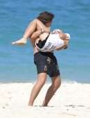 Thylane Blondeau Booty in Bikini on the Beach in St Barts