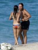Thylane Blondeau Booty in Bikini on the Beach in St Barts