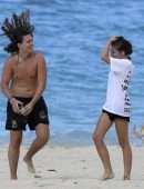Thylane Blondeau Booty in Bikini on the Beach in St Barts