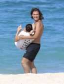Thylane Blondeau Booty in Bikini on the Beach in St Barts