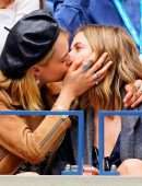 Ashley Benson and Cara Delevigne Kissing at US Open in NYC
