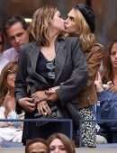 Ashley Benson and Cara Delevigne Kissing at US Open in NYC