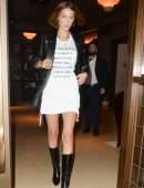 Bella Hadid Leggy, Leaving the Hotel Café Royal in London
