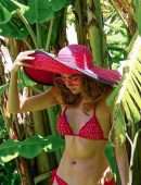 Blanca Blanco Booty in Red BIkini Photoshoot
