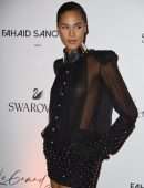 Cindy Bruna at the Dinner at the Fouquets Restaurant for the Opening of the Fashion Week Paris