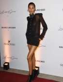 Cindy Bruna at the Dinner at the Fouquets Restaurant for the Opening of the Fashion Week Paris