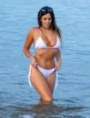 Claudia Romani Booty in Thong Bikini Photoshoot in Miami Beach