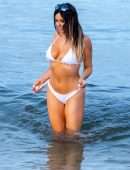 Claudia Romani Booty in Thong Bikini Photoshoot in Miami Beach