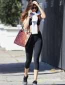 Dakota Johnson in Tights, Out after Yoga Class in Los Angeles