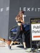 Dakota Johnson in Tights, Out after Yoga Class in Los Angeles