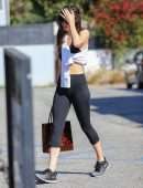 Dakota Johnson in Tights, Out after Yoga Class in Los Angeles