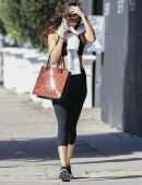 Dakota Johnson in Tights, Out after Yoga Class in Los Angeles