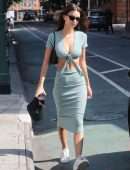 Emily Ratajkowski Cleavage and Booty, Out in New York