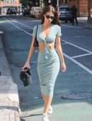 Emily Ratajkowski Cleavage and Booty, Out in New York