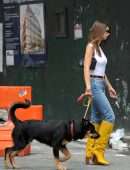 Emily Ratajkowski Booty in Jeans, Out in New York