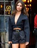 Emily Ratajkowski Leggy at The Daily Front Row Fashion Media Awards 2019