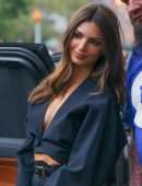 Emily Ratajkowski Leggy at The Daily Front Row Fashion Media Awards 2019