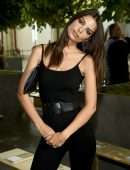 Emily Ratajkowski in Boots at Michael Kors Fashion Show in New York