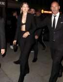Gigi Hadid Leaving the Hotel Café Royal in London