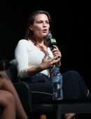 Hayley Atwell at Q&A at Oz Comic-Con 2019 in Sydney