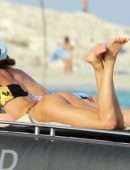 Irina Shayk Booty in Bikini on a Yacht in Formentera