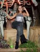Isabela Moner Visits Knott’s Scary Farm in Buena Park
