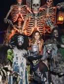Isabela Moner Visits Knott’s Scary Farm in Buena Park