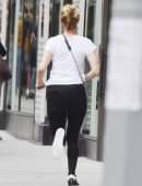 Jennifer Lawrence Running a Block on the Upper East Side in NY