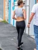 Jennifer Lopez Booty, Going to Gym in Miami