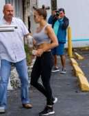 Jennifer Lopez Booty, Going to Gym in Miami