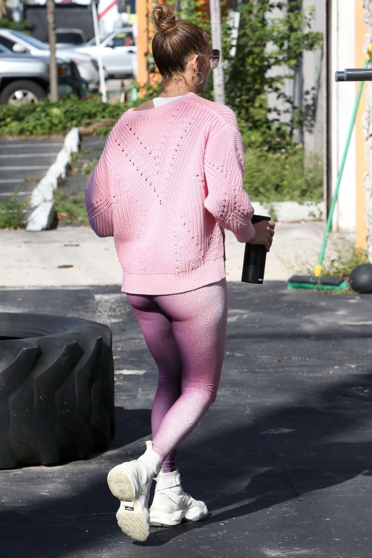 Jennifer Lopez Booty at a Gym in Miami