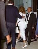 Jennifer Lopez Cleavage at Ultra Beauty in New York