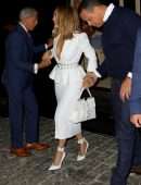 Jennifer Lopez Cleavage at Ultra Beauty in New York