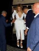 Jennifer Lopez Cleavage at Ultra Beauty in New York
