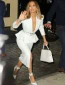 Jennifer Lopez Cleavage at Ultra Beauty in New York
