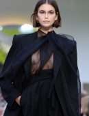 Kaia Gerber Rampwalk at Valentino Fashion Show in Paris