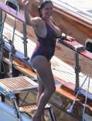 Kelly Brook Big Boobs in Swimsuit in Turkey