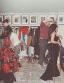 Kim Kardashian and Kendall Jenner at Emmy Awards Backstage Photoshoot