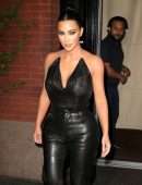 Kim Kardashian Braless See-Through at the Tonight Show with Jimmy Fallon in New York