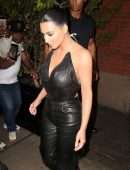 Kim Kardashian Braless See-Through at the Tonight Show with Jimmy Fallon in New York