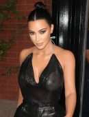 Kim Kardashian Braless See-Through at the Tonight Show with Jimmy Fallon in New York