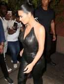 Kim Kardashian Braless See-Through at the Tonight Show with Jimmy Fallon in New York