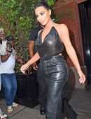 Kim Kardashian Braless See-Through at the Tonight Show with Jimmy Fallon in New York